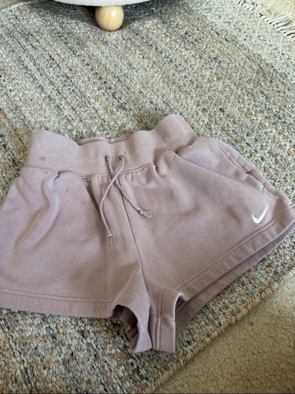 Nike Women's Mauve Athletic Drawstring Shorts